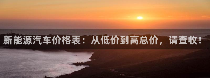 门徒娱乐怎么注册会员卡:新能源汽车价格表:从低价到高总价,请
